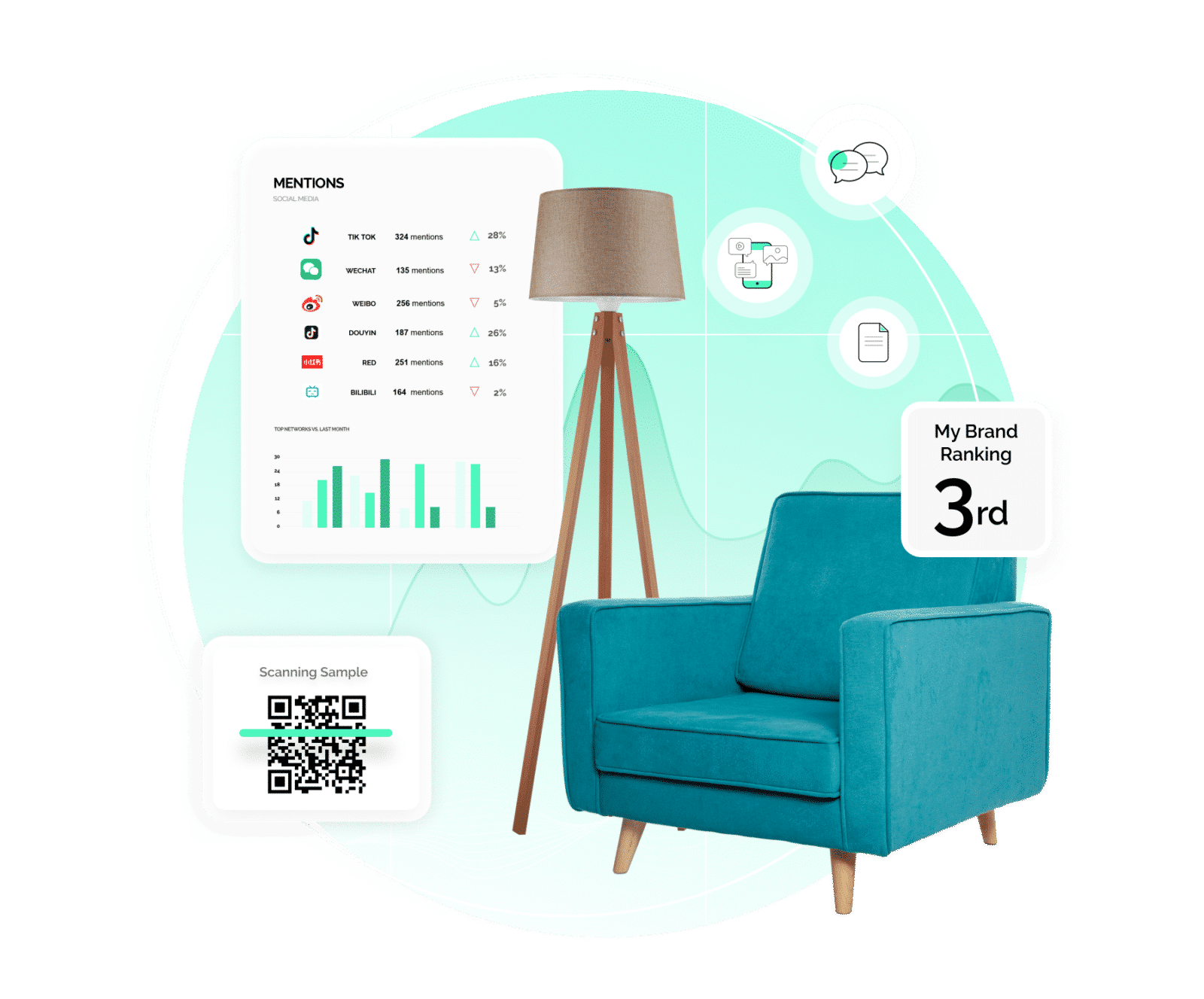 ejemplo del software para marketing de muebles y decoración